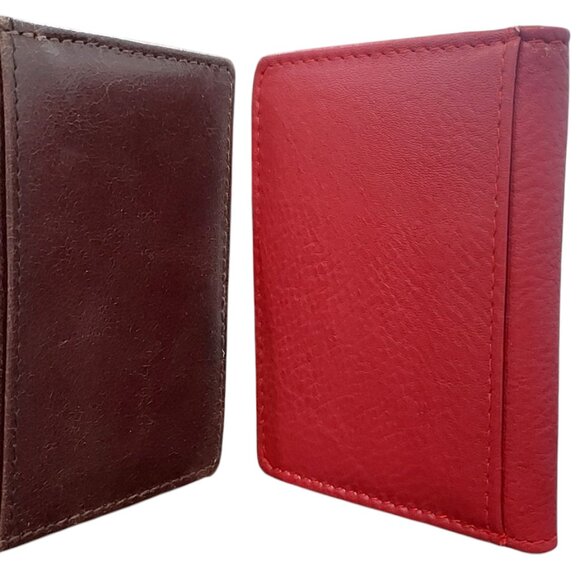 2pcs Genuine Leather Card Holder - Picture 4 of 5